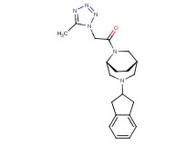 (1S*,5R*)-3-(2,3-dihydro-1H-inden-2-yl)-6-[(5-methyl-1H-tetrazol-1-yl)acetyl]-3,6-diazabicyclo[3.2.2]nonane