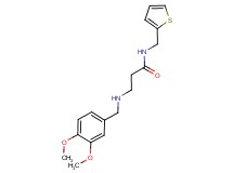 3-[(3,4-dimethoxybenzyl)amino]-N-(2-thienylmethyl)propanamide