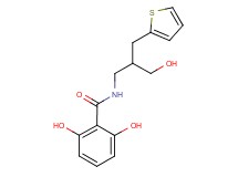 2,6-dihydroxy-N-[3-hydroxy-2-(2-thienylmethyl)propyl]benzamide