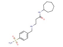 3-{[4-(aminosulfonyl)benzyl]amino}-N-cycloheptylpropanamide