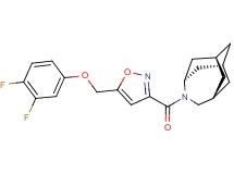 (1R*,3s,6r,8S*)-4-({5-[(3,4-difluorophenoxy)methyl]isoxazol-3-yl}carbonyl)-4-azatricyclo[4.3.1.1~3,8~]undecane