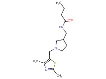 N-({1-[(2,4-dimethyl-1,3-thiazol-5-yl)methyl]pyrrolidin-3-yl}methyl)butanamide