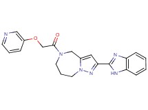 2-(1H-benzimidazol-2-yl)-5-[(pyridin-3-yloxy)acetyl]-5,6,7,8-tetrahydro-4H-pyrazolo[1,5-a][1,4]diazepine