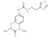 N-(2,4-dimethyl-3-oxo-3,4-dihydro-2H-1,4-benzoxazin-7-yl)-N'-[2-(1,3-thiazol-4-yl)ethyl]urea