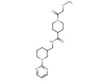 1-(methoxyacetyl)-N-{[1-(2-pyrimidinyl)-3-piperidinyl]methyl}-4-piperidinecarboxamide