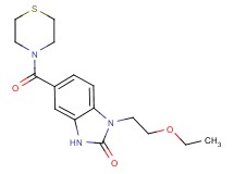 1-(2-ethoxyethyl)-5-(thiomorpholin-4-ylcarbonyl)-1,3-dihydro-2H-benzimidazol-2-one