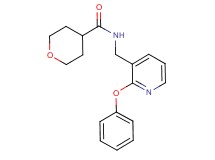 N-[(2-phenoxy-3-pyridinyl)methyl]tetrahydro-2H-pyran-4-carboxamide