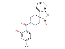 1'-[(2-hydroxy-6-methyl-3-pyridinyl)carbonyl]spiro[indole-3,4'-piperidin]-2(1H)-one