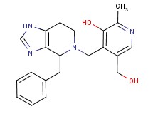 4-[(4-benzyl-1,4,6,7-tetrahydro-5H-imidazo[4,5-c]pyridin-5-yl)methyl]-5-(hydroxymethyl)-2-methylpyridin-3-ol