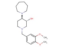 (3R*,4R*)-4-(1-azepanyl)-1-(3,4-dimethoxybenzyl)-3-piperidinol