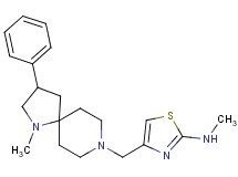 N-methyl-4-[(1-methyl-3-phenyl-1,8-diazaspiro[4.5]dec-8-yl)methyl]-1,3-thiazol-2-amine