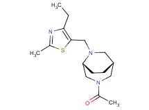 (1R*,5R*)-3-acetyl-6-[(4-ethyl-2-methyl-1,3-thiazol-5-yl)methyl]-3,6-diazabicyclo[3.2.2]nonane