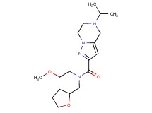 5-isopropyl-N-(2-methoxyethyl)-N-(tetrahydrofuran-2-ylmethyl)-4,5,6,7-tetrahydropyrazolo[1,5-a]pyrazine-2-carboxamide