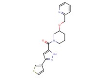 2-{[(1-{[3-(3-thienyl)-1H-pyrazol-5-yl]carbonyl}-3-piperidinyl)oxy]methyl}pyridine