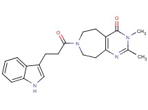 7-[3-(1H-indol-3-yl)propanoyl]-2,3-dimethyl-3,5,6,7,8,9-hexahydro-4H-pyrimido[4,5-d]azepin-4-one