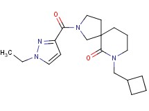 7-(cyclobutylmethyl)-2-[(1-ethyl-1H-pyrazol-3-yl)carbonyl]-2,7-diazaspiro[4.5]decan-6-one