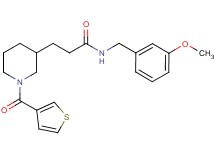 N-(3-methoxybenzyl)-3-[1-(3-thienylcarbonyl)-3-piperidinyl]propanamide