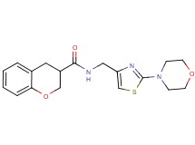 N-[(2-morpholin-4-yl-1,3-thiazol-4-yl)methyl]chromane-3-carboxamide