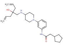 N-(3-{4-[(2-allyl-2-hydroxy-4-penten-1-yl)amino]-1-piperidinyl}phenyl)-2-cyclopentylacetamide