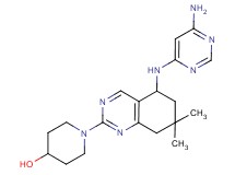 1-{5-[(6-aminopyrimidin-4-yl)amino]-7,7-dimethyl-5,6,7,8-tetrahydroquinazolin-2-yl}piperidin-4-ol