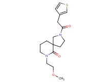 7-(2-methoxyethyl)-2-(3-thienylacetyl)-2,7-diazaspiro[4.5]decan-6-one