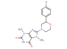 8-[2-(4-chlorophenyl)morpholin-4-yl]-3,7-dimethyl-3,7-dihydro-1H-purine-2,6-dione