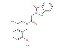 N-(2-hydroxyethyl)-N-(2-methoxybenzyl)-2-(3-oxo-1,3-dihydro-2H-indazol-2-yl)acetamide