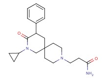 3-(2-cyclopropyl-3-oxo-4-phenyl-2,9-diazaspiro[5.5]undec-9-yl)propanamide