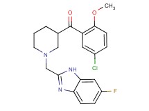 (5-chloro-2-methoxyphenyl){1-[(6-fluoro-1H-benzimidazol-2-yl)methyl]-3-piperidinyl}methanone