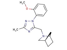 (1R*,4R*)-2-{[1-(2-methoxyphenyl)-3-methyl-1H-1,2,4-triazol-5-yl]methyl}-2-azabicyclo[2.2.1]heptane