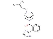 (1R*,5R*)-3-[2-(1H-imidazol-2-yl)benzoyl]-6-(3-methylbut-2-en-1-yl)-3,6-diazabicyclo[3.2.2]nonane