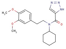 N-cyclohexyl-N-[2-(3,4-dimethoxyphenyl)ethyl]-1H-1,2,3-triazole-5-carboxamide