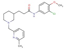 N-(3-chloro-4-methoxyphenyl)-3-{1-[(6-methyl-2-pyridinyl)methyl]-3-piperidinyl}propanamide