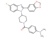 4-({4-[2-(1,3-benzodioxol-5-yl)-5-fluoro-1H-benzimidazol-1-yl]-1-piperidinyl}carbonyl)-N,N-dimethylaniline