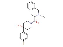 4-(4-fluorophenyl)-1-[(2-methyl-1,2,3,4-tetrahydroisoquinolin-3-yl)carbonyl]piperidin-4-ol