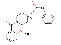 6-[(2-methoxy-3-pyridinyl)carbonyl]-N-phenyl-6-azaspiro[2.5]octane-1-carboxamide