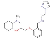 1-[cyclohexyl(methyl)amino]-3-[2-({[2-(1H-pyrazol-1-yl)ethyl]amino}methyl)phenoxy]-2-propanol