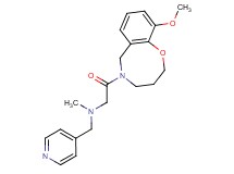 2-(10-methoxy-3,4-dihydro-2H-1,5-benzoxazocin-5(6H)-yl)-N-methyl-2-oxo-N-(pyridin-4-ylmethyl)ethanamine