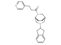(1S*,5R*)-3-(2,3-dihydro-1H-inden-2-yl)-6-(3-pyridin-4-ylpropanoyl)-3,6-diazabicyclo[3.2.2]nonane