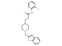 3-[1-(1-benzofuran-2-ylmethyl)-4-piperidinyl]-N-(2-chlorophenyl)propanamide