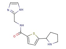 N-(1H-imidazol-2-ylmethyl)-5-(2-pyrrolidinyl)-2-thiophenecarboxamide bis(trifluoroacetate)