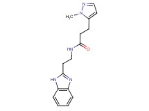 N-[2-(1H-benzimidazol-2-yl)ethyl]-3-(1-methyl-1H-pyrazol-5-yl)propanamide