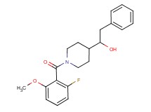 1-[1-(2-fluoro-6-methoxybenzoyl)-4-piperidinyl]-2-phenylethanol