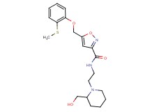 N-{2-[2-(hydroxymethyl)-1-piperidinyl]ethyl}-5-{[2-(methylthio)phenoxy]methyl}-3-isoxazolecarboxamide