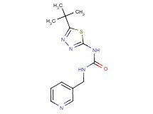 N-(5-tert-butyl-1,3,4-thiadiazol-2-yl)-N'-(3-pyridinylmethyl)urea trifluoroacetate