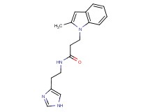 N-[2-(1H-imidazol-4-yl)ethyl]-3-(2-methyl-1H-indol-1-yl)propanamide