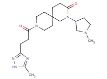 2-(1-methylpyrrolidin-3-yl)-9-[3-(5-methyl-1H-1,2,4-triazol-3-yl)propanoyl]-2,9-diazaspiro[5.5]undecan-3-one