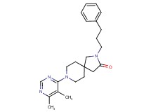 8-(5,6-dimethyl-4-pyrimidinyl)-2-(3-phenylpropyl)-2,8-diazaspiro[4.5]decan-3-one