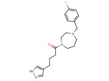 1-(4-fluorobenzyl)-4-[4-(1H-pyrazol-4-yl)butanoyl]-1,4-diazepane