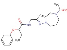 N-[(5-acetyl-5,6,7,8-tetrahydro-4H-pyrazolo[1,5-a][1,4]diazepin-2-yl)methyl]-2-phenoxybutanamide